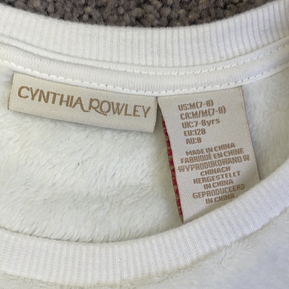 Cynthia Rowley Fuzzy Sequin Sweatshirt- 7-8 - Picture 3 of 4